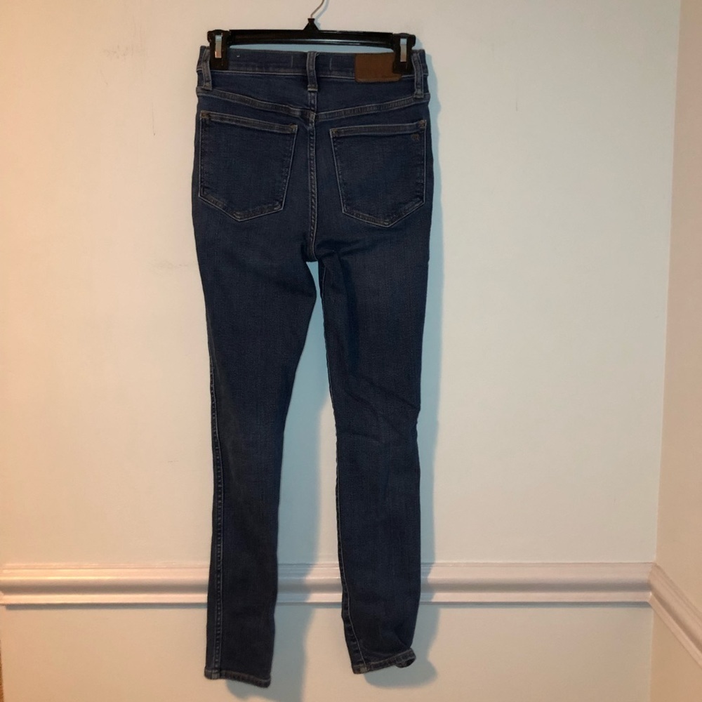 Madewell 10” High-Rise Skinny Blue Jeans Size 25 - Picture 4 of 9